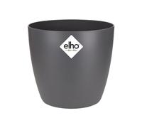 Elho Brussels Rond Mini 9.5 - Pot De Fleurs pour Intérieur - Ø 10.0 x H 8.9 cm - Noir/Anthracite