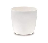 Elho : Cache-pot Plastique : D.20,3cm, Blanc
