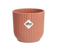 Elho Vibes Fold Rond Mini 9 - Pot De Fleurs pour Intérieur - Plastique 100% recyclé - Ø 9.3 x H 8.8 cm - Rose/Rose Poudré