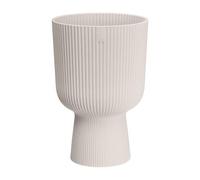 ELHO-Cache-pot vibes fold coloris blanc en plastique recy lho - diamètre 14 cm