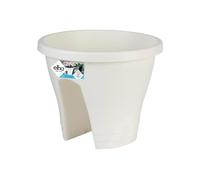 Elho Corsica Flower Bridge 30 - Planteur pour Balcon & Extérieur - Ø 29.0 x H 23.8 cm - Blanc/Blanc