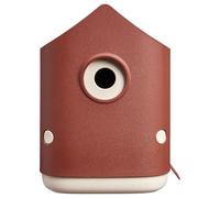 Elho Cosy Bird House 18cm - Nichoir Oiseaux Exterieur - à Plus de 11 Espèces - Plastique 100% Recyclé - L17.6 x B18 x H23 cm - Rouge/Rouge Toscane
