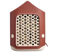 Elho – Hôtel à insectes Cosy 18 cm – Plastique 100% recyclé – Rouge Toscane