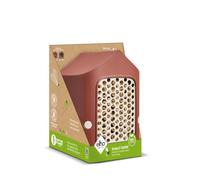 Elho Cosy Insect Hotel 18cm - Hôtel à Insectes - Insectes et Abeilles - Plastique 100% Recyclé - L17.6 x B18 x H23 cm - Rouge/Rouge Toscane