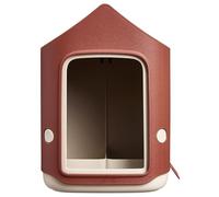 Elho – Mangeoire et bain d'oiseaux Cosy 18 cm – Plastique 100% recyclé – Rouge Toscane