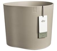 Elho Eden 35 - Pot de Fleur - Interieur & Extérieur - Plastique 100% Recyclé - Ø 32.6 x H 32.0 cm - Gris/Taupe Doux