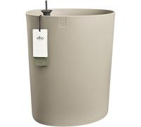 Elho Eden Aquacare High 40 - Pot de Fleur - Interieur & Extérieur - Plastique 100% Recyclé - Ø 39.0 x H 50.1 cm - Gris/Taupe Doux