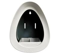 Elho Mangeoire à oiseaux Essential 18 cm – Bain d'oiseaux – Plastique 100% recyclé – Gris