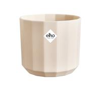 Elho Facet Rond 19cm - Pot de Fleurs pour Intérieur - Plastique 100% Recyclé - Ø 18.6 x H 16.7 cm - Rose/Almond Pink