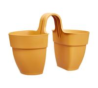 Elho Fioriera Vibia Campana Flower Twin 21Cm Honey Yellow