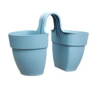 Elho Fioriera Vibia Campana Flower Twin 21Cm Vintage Bleu