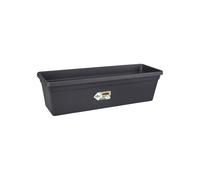 Elho Balconnière Green Basics 6 L – L 16,5 x P 39 x H 13,7 cm – Extérieur & balcon – Vivre noir