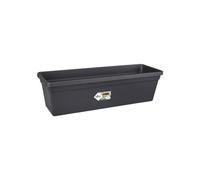 Elho Green Basics Balconnière 50 - Planteur pour Balcon & Extérieur - Ø 48.8 x H 14.0 cm - Noir/Living Noir