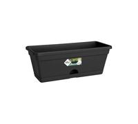 Elho Green Basics Balconnière Mini 30 - Planteur pour Balconintérieurextérieur - Ø 29.6 x H 11.0 cm - Noir/Living Noir