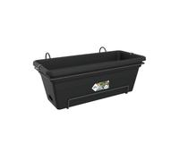 Elho Balconnière Green Basics Allin1 55 XL – Planteur balcon & ext. – Ø 54,5 x H 22,5 cm – Noir