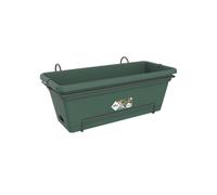 Elho Green Basics Balconnière XL Allin1 55 - Planteur pour Balcon & Extérieur - Ø 54.5 x H 22.5 cm - Vert/Leaf Green