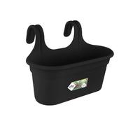 Elho Green Basics Facile à accrocher L35 – Ø36 x H26 cm – Intérieur & Extérieur – Living Noir