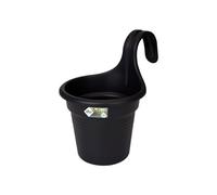 Elho Green Basics Facile À Accrocher S 26 - Planteur pour Balcon & Extérieur - Ø 26.5 x H 25.5 cm - Noir/Living Noir