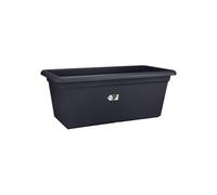 Elho Green Basics Jardin XXL 100 - Planteur pour Extérieur - Ø 96.0 x H 39.5 cm - Noir/Living Noir