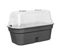 Elho Green Basics Plateau De Culture Allin1 39 - Planteur pour Culture & Récolte - Plastique 100% recyclé - Ø 39.0 x H 15.2 cm - Noir/Living Noir