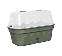 Elho Green Basics Plateau De Culture Allin1 39 - Planteur pour Culture & Récolte - Plastique 100% recyclé - Ø 39.0 x H 15.2 cm - Vert/Leaf Green