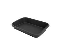 Elho Plateau jardin Green Basics 60 – Intérieur/Extérieur – Ø 58,5 x H 11 cm – Noir/Living Noir