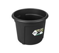 Elho Green Basics Pot De Pommes De Terre 33 - Pot De Fleurs pour Extérieur & Récolte - Plastique 100% recyclé - Ø 32.3 x H 25.7 cm - Noir/Living Noir