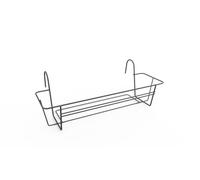 Elho Green Basics Racks Métal 80 - Accessoires pour Balcon & Extérieur - Ø 79.3 x H 19.5 cm - Noir/Anthracite
