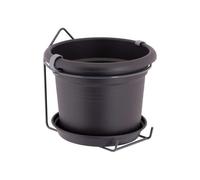 Elho Green Basics Repose-mains tout-en-1 pour balcon Living Black