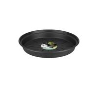 Elho - Soucoupe Green Basics 25 - Intérieur/Extérieur - Ø 25,5 x H 3,6 cm - Noir (Living Noir)