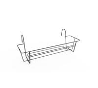 Elho Green Basics Racks Métal 80 - Accessoires pour Balcon & Extérieur - Ø 79.3 x H 19.5 cm - Noir/Anthracite