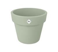Elho Green Basics Top Planter 30 - Pot De Fleurs pour Extérieur - Ø 29.5 x H 25.2 cm - Vert/Vert Pierre