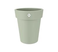 Elho Green Basics Top Planter Haut 35cm Pot de Fleur - Stone Green | Ø 34.5 x H 41 cm | Convient à une Utilisation Extérieure