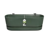 Elho Balconnière Greenville Easy Balcony 52 - Plastique 100% recyclé Ø52 x H19,4 cm Vert