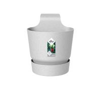 Elho Greenville Easy Hanger 19.5 - Pot De Fleurs pour Balcon - Ø 19.454 x H 23.726 cm - Gris/Living Ciment