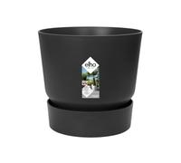Elho Greenville Rond 14cm Pot de Fleur - Living Noir