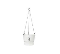 ELHO Pot de fleurs à suspendre Greenville - Ø 23,9 x H 20,3 cm - Extérieur - Blanc