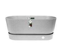 Elho Greenville Terrase 80cm Roues Jardinière - Living Ciment