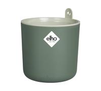 Elho Happy Herbs 15 - Potager d'Intérieur - Bac a Reserve d'eau - Plastique 100% Recyclé - Ø 24.5 x H 23.1 cm - Vert/Leaf Green