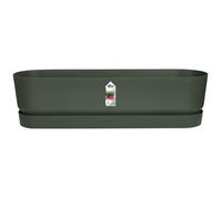 Planteur Ovale GREENVILLE - Plastique - Ø50 - Noir