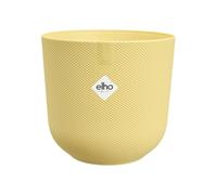 Elho Jazz Rond 19cm Pot de Fleurs - Cream Yellow | Ø 18.9 x H 17.6 cm | Convient à l’intérieur | Plastique 100 % recyclé