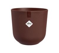 Elho Jazz Rond 23cm Pot de Fleurs - Dark Burgundy | Ø 23.1 x H 21.5 cm | Convient à l’intérieur | Plastique 100% recyclé