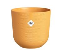 Elho Jazz Rond Mini 9cm - Petit Pot de Fleurs pour Intérieur - Plastique 100% Recyclé - Ø 9.2 x H 8.5 cm - Jaune/Jaune Ambré