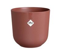 Elho Jazz Round Ø 16cm - Pot de Fleurs d'Intérieur - Plastique 100% Recyclé - Structure Unique - Ø 16.5 x H 15.3 cm - Rouge/Rouge Toscane