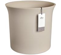 Elho June Tulip 40 - Pot de Fleur - Interieur & Extérieur - Plastique 100% Recyclé - Ø 39 x H 39 cm - Beige/Balanced Beige