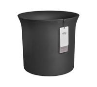 Elho June Tulip 58 - Pot de Fleur - Interieur & Extérieur - Plastique 100% Recyclé - Ø 58.5 x H 53.1 cm - Noir/Noir