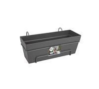 Elho Balconnière Loft Urban Allin1 – L 49 × P 27 × H 21 cm – Balcon/Extérieur – 100% recyclé – Noir