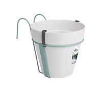 Elho Loft Urban Balconnière Potholder 27 - Pot De Fleurs pour Balcon & Extérieur - Ø 19.3 x H 20.0 cm - Blanc/Blanc
