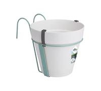 Elho Loft Urban Balconnière Potholder 27 - Pot De Fleurs pour Balcon & Extérieur - Ø 19.3 x H 20.0 cm - Blanc/Blanc