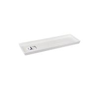 Elho Loft Urban Balconnière Soucoupe 50 - Soucoupe pour Extérieur - Ø 47.3 x H 2.6 cm - Blanc/Blanc